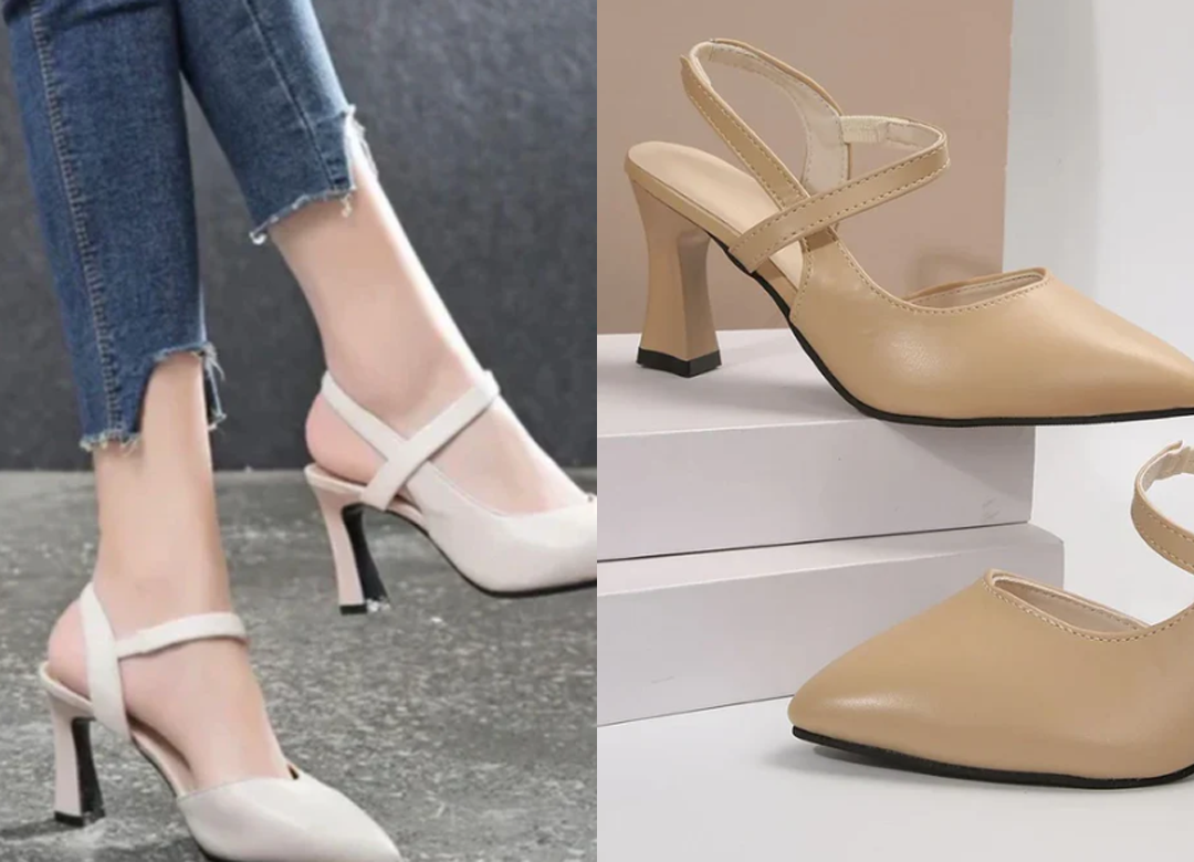 Scarpin de Couro Ortopédico - Confortável com Salto Bloco (Compre 1 e Leve 2)