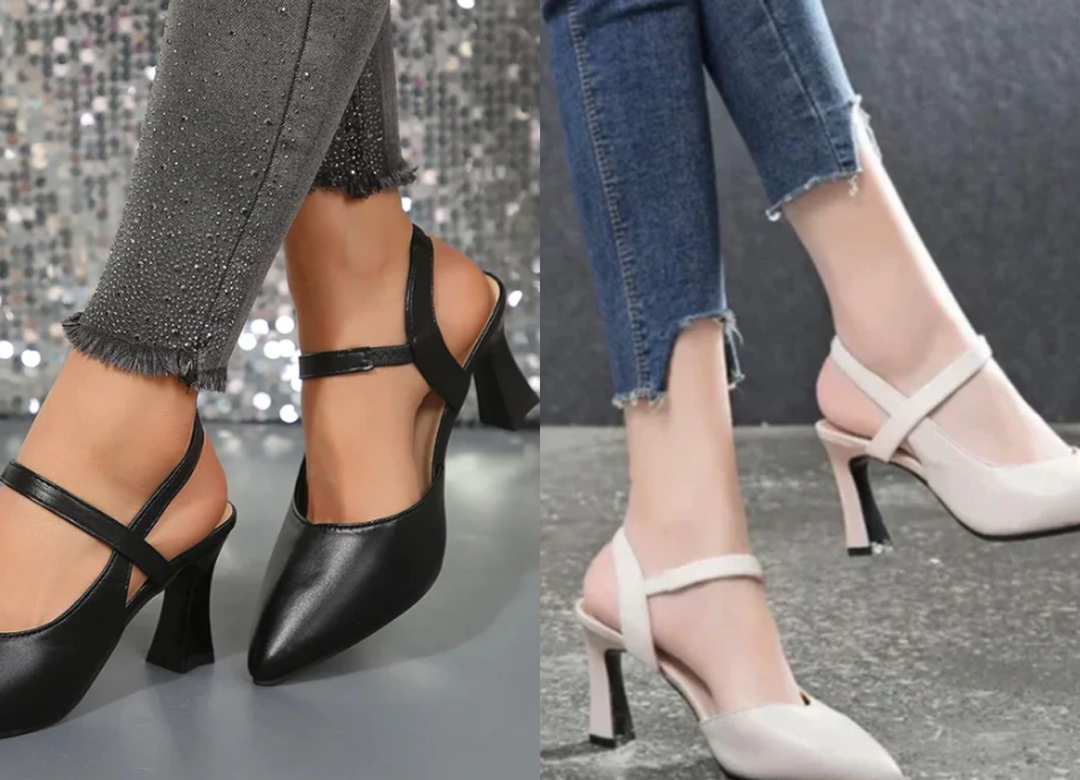 Scarpin de Couro Ortopédico - Confortável com Salto Bloco (Compre 1 e Leve 2)